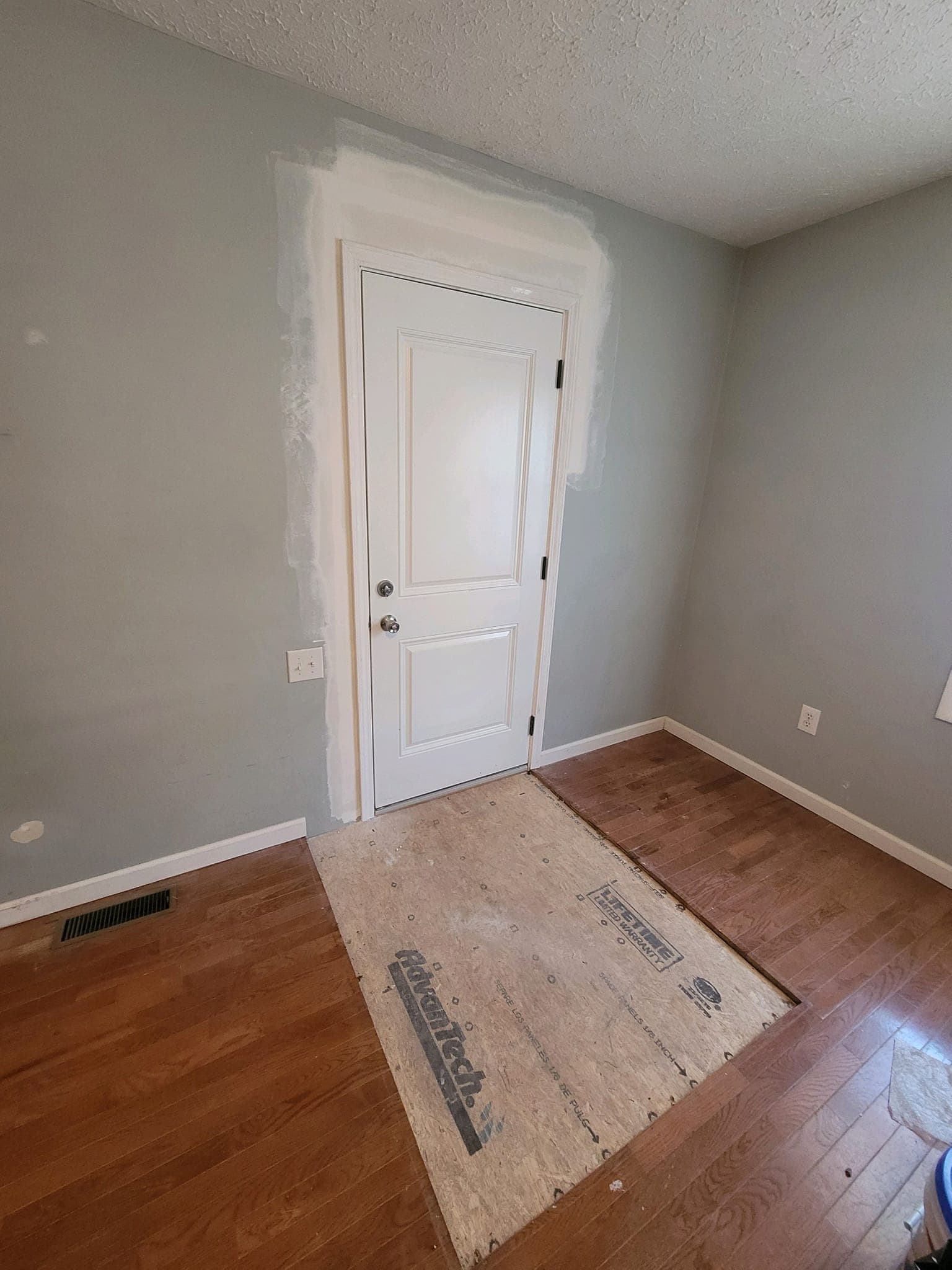 Door Install with Floor Patch